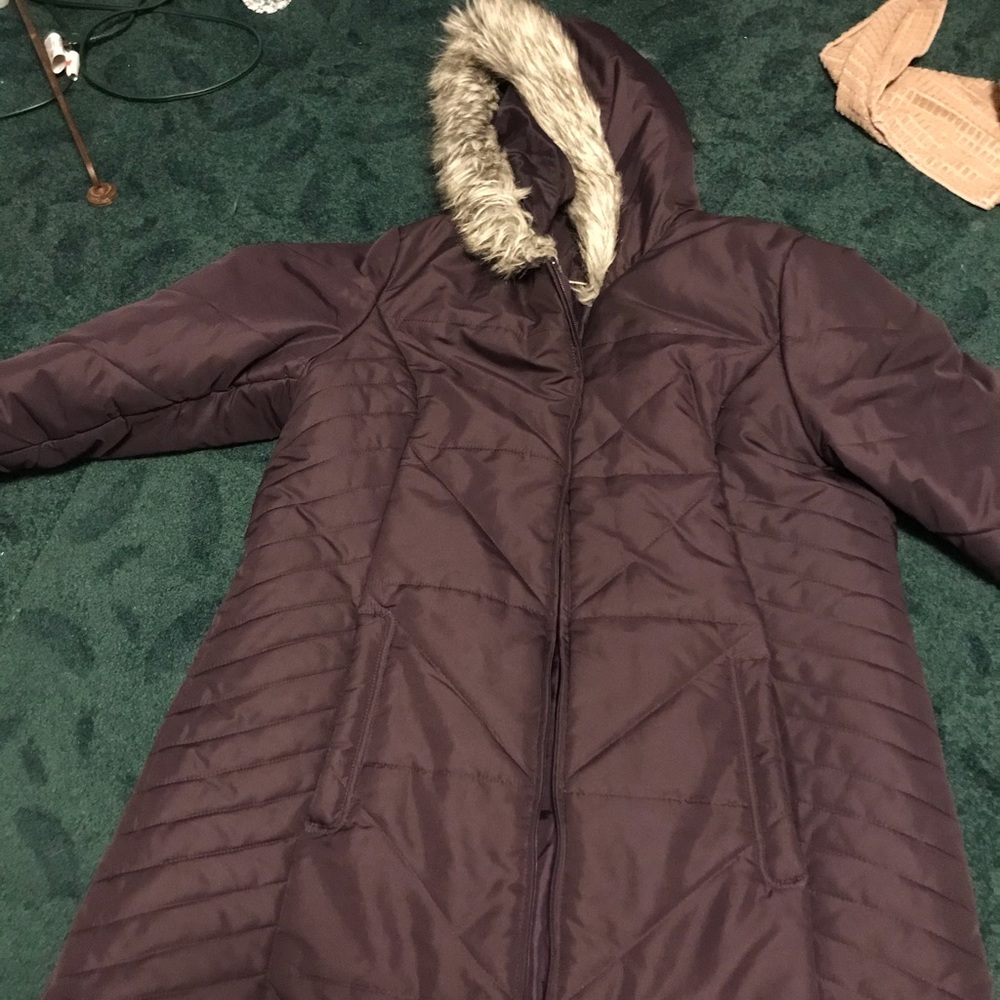 Purple winter coat